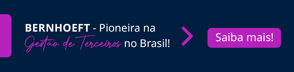 predominantemente azul, com textos em branco roxo e detalhes em roxo, cores da marca. Link na imagem que leva à proposta comercial de Gestão de Terceidos